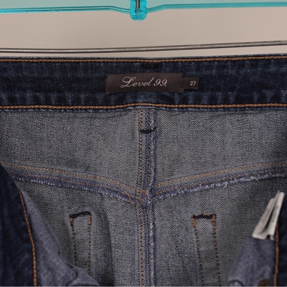 Level 99 Distressed Denim Mini Skirt - Picture 3 of 8